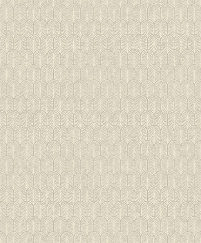 product image for Geo Arch Art Deco Wallpaper in Beige 68