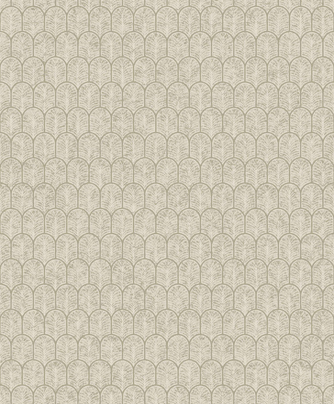 media image for Sample Geo Arch Art Deco Wallpaper in Cream/Bronze 231