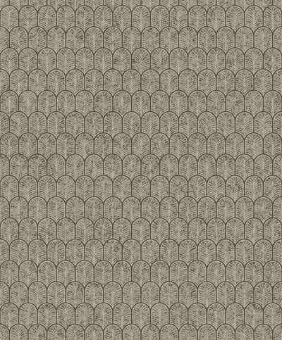 product image for Geo Arch Art Deco Wallpaper in Bronze Brown 65