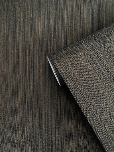 product image for Vertical Stripe Wallpaper in Bronze/Black 98