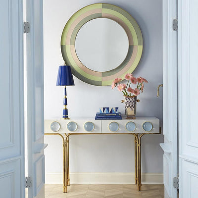 product image for harlequin round mirror by jonathan adler 4 15
