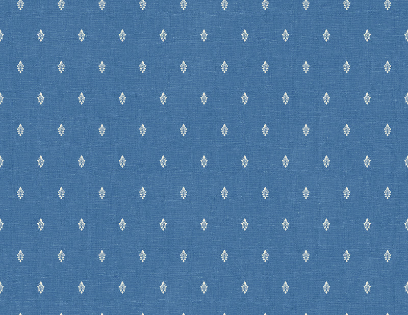 media image for Petite Feuille Sprig Wallpaper in Denim Wash 258