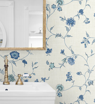 product image for Florale Trail Wallpaper in French Blue 71