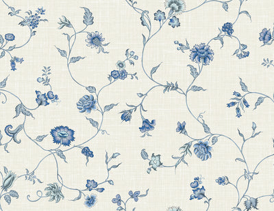 product image for Florale Trail Wallpaper in French Blue 76