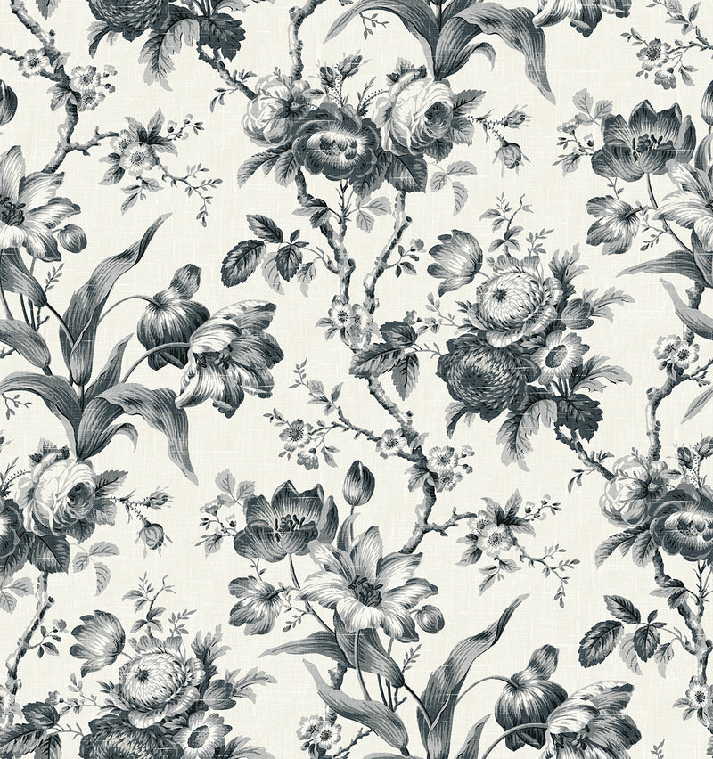 media image for En Rose Wallpaper in Poppy Seed 267