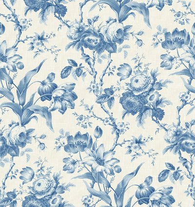 product image of En Rose Wallpaper in Blue Bell 564