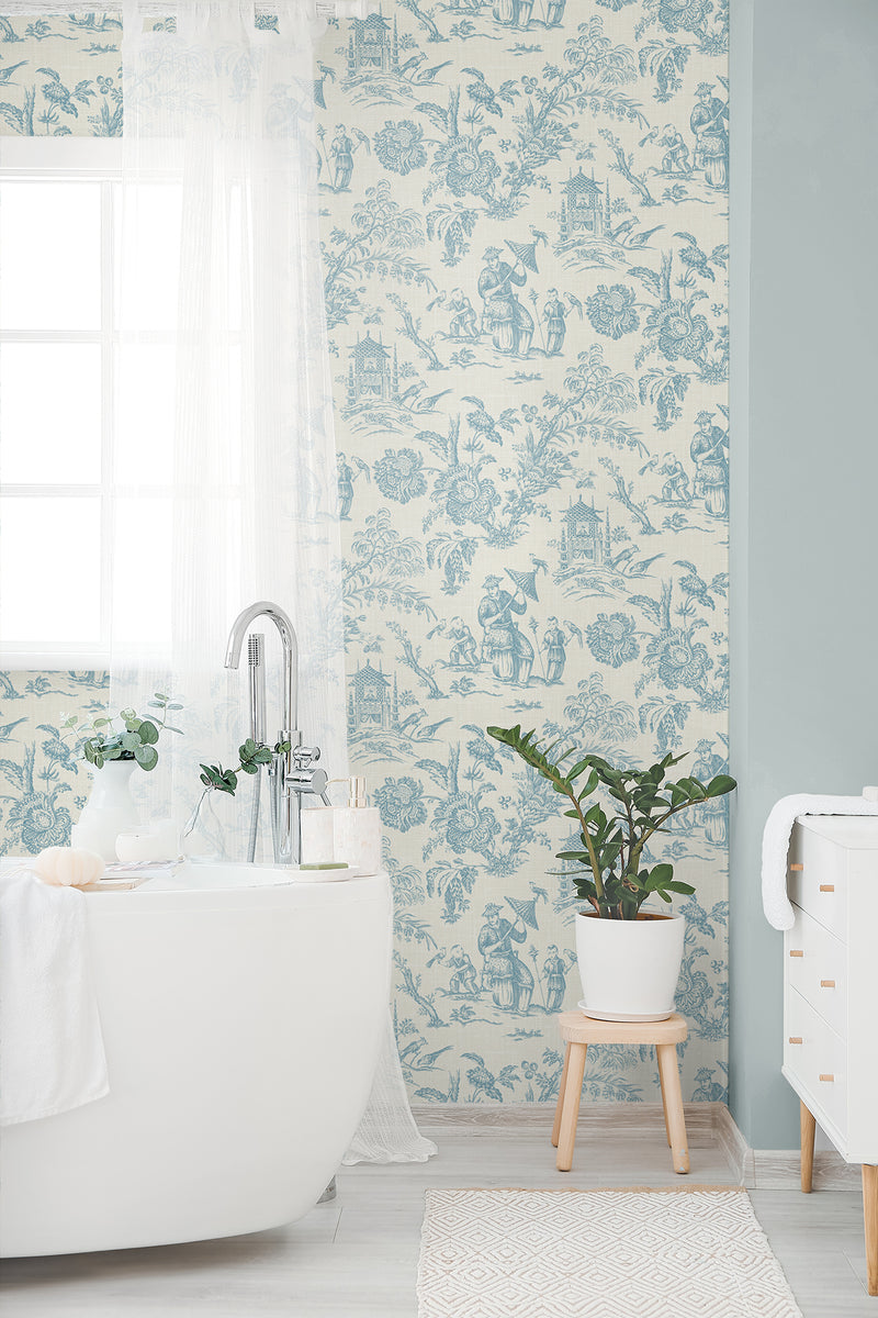 media image for Colette Chinoiserie Wallpaper in Bleu Bisque 246