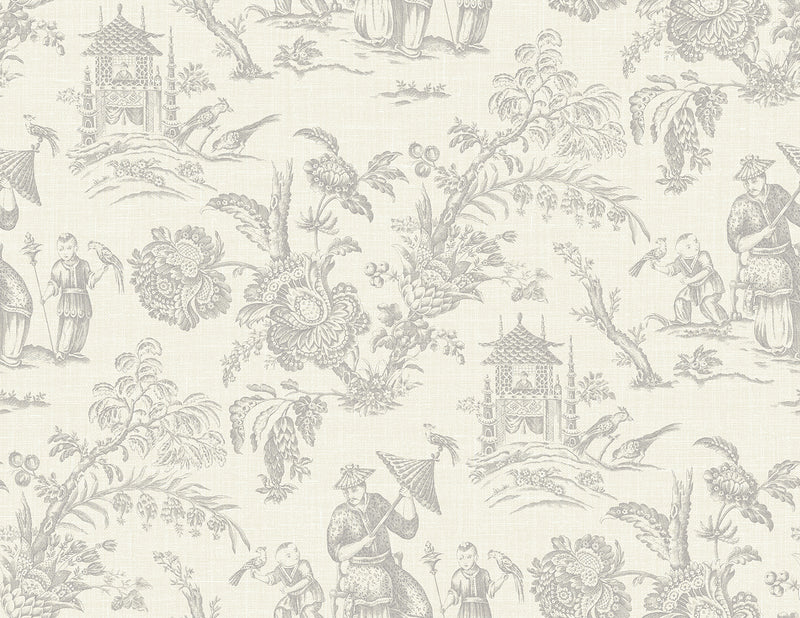 media image for Colette Chinoiserie Wallpaper in French Grey 226