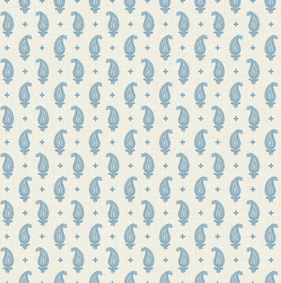 product image of Maia Paisley Wallpaper in Bleu Bisque 551