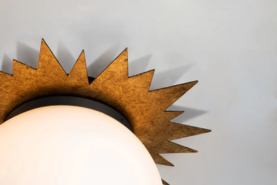 product image for soleil star shaped led flush mount by lucas mckearn fm90417g 15 2 95