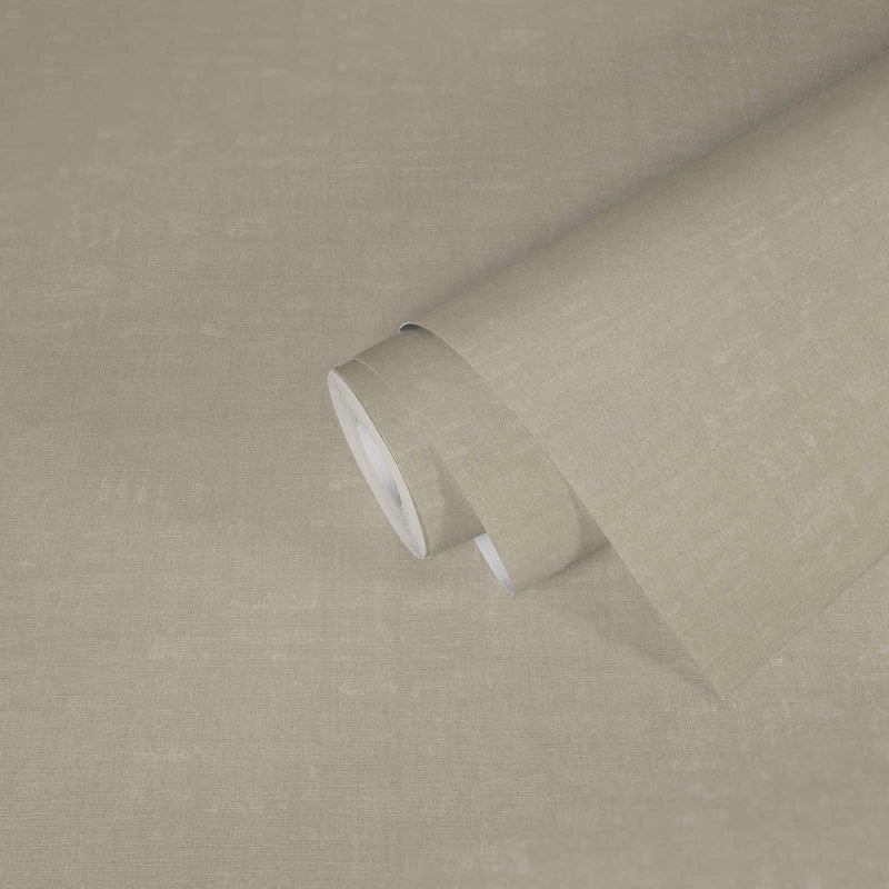 media image for Linen Effect Textured Wallpaper in Light Beige 248