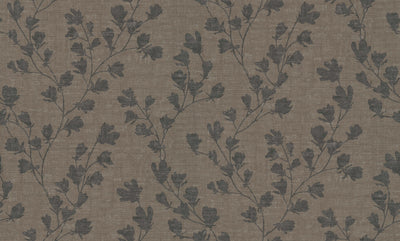 product image of Floral Trail Motif Wallpaper in Brown/Black 527