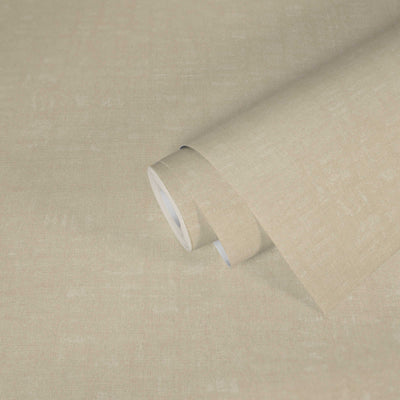 product image for Linen Effect Textured Wallpaper in Cream 96