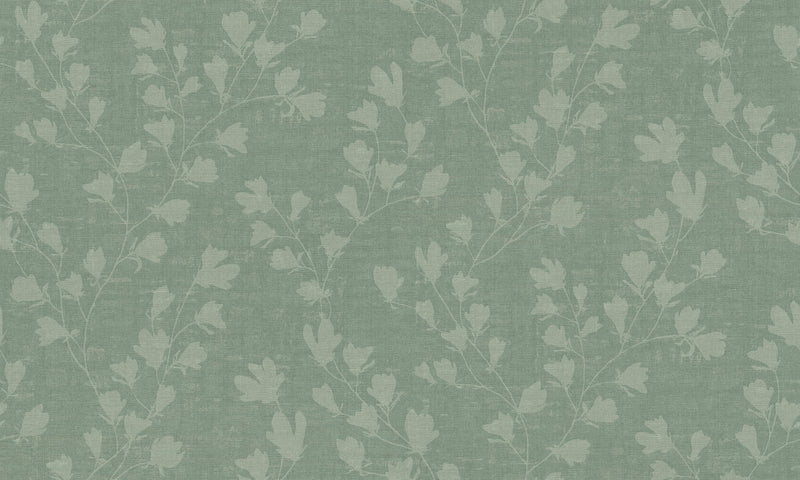 media image for Sample Floral Trail Motif Wallpaper in Green 271