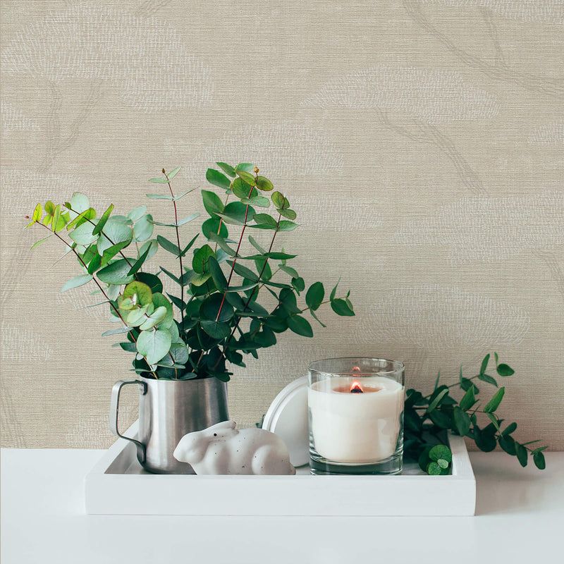 media image for Chinoiserie Tree Motif Wallpaper in Beige 219