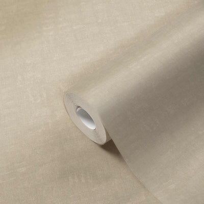 product image for Linen Effect Textured Wallpaper in Dark Beige 39