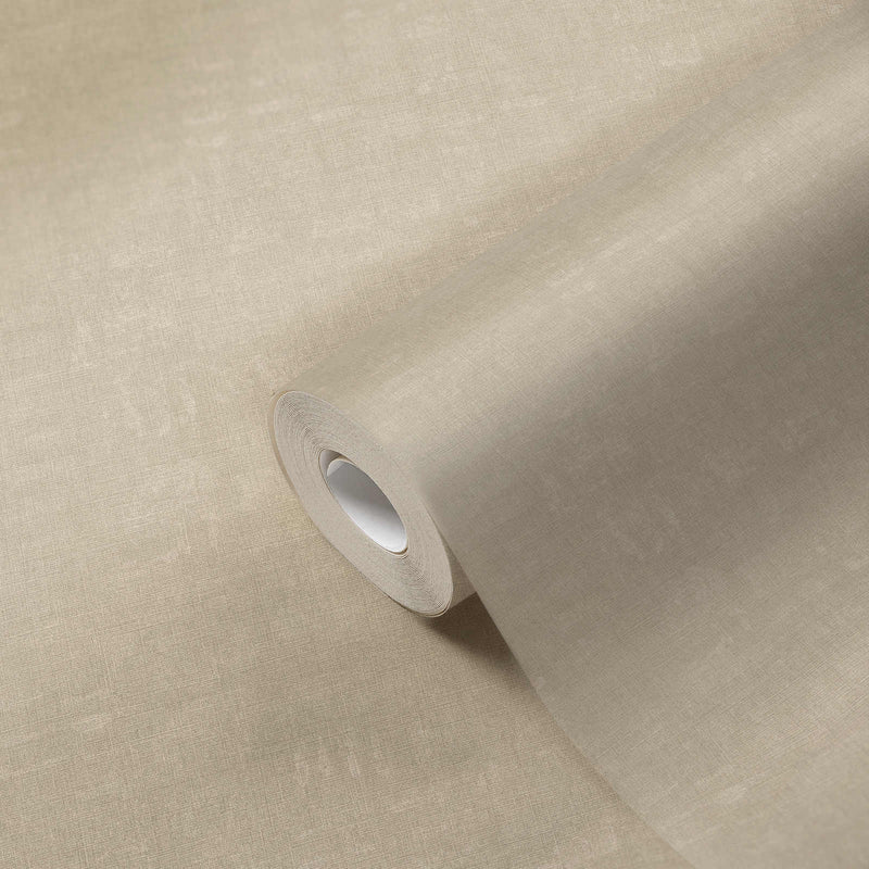 media image for Linen Effect Textured Wallpaper in Dark Beige 218