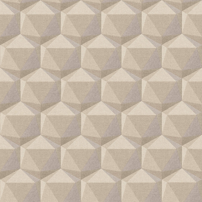 media image for Geometric Motif Wallpaper in Beige/Cream/Grey 275