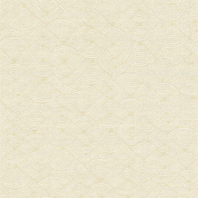 product image of Geo Swirl Motif Wallpaper in Cream/White 562