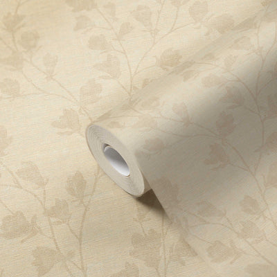 product image for Floral Trail Motif Wallpaper in Taupe/Beige 21