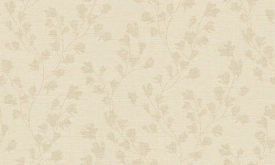 product image of Floral Trail Motif Wallpaper in Taupe/Beige 511