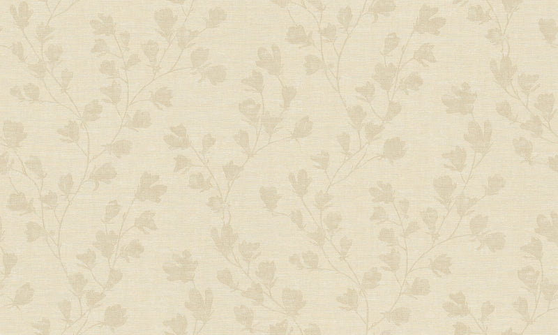 media image for Floral Trail Motif Wallpaper in Taupe/Beige 24