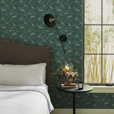 product image for Fable Wallpaper in Emerald from the Rifle Paper Co. Collection by York Wallcoverings 85