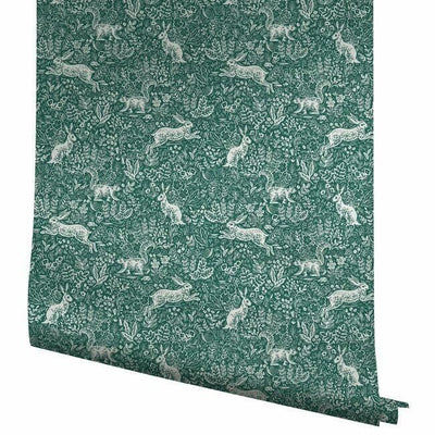 product image for Fable Wallpaper in Emerald from the Rifle Paper Co. Collection by York Wallcoverings 52