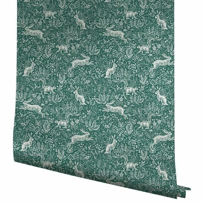 media image for Fable Wallpaper in Emerald from the Rifle Paper Co. Collection by York Wallcoverings 273