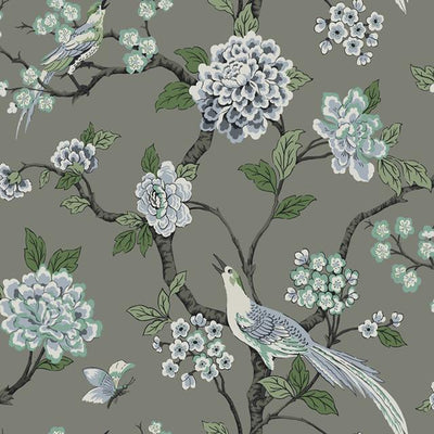 product image of sample fanciful wallpaper grey from the the grandmillennial collection by york wallcoverings 1 566