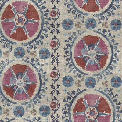 product image for Fleurus Wallpaper in Red/Blue by Christiane Lemieux for York Wallcoverings 42