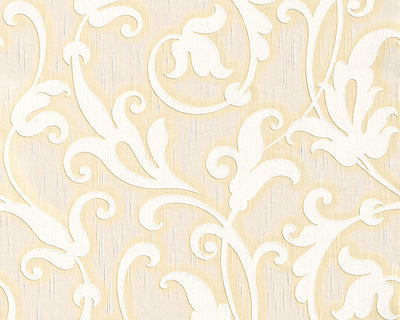product image of Floral Scrollwork Wallpaper in Cream design by BD Wall 542