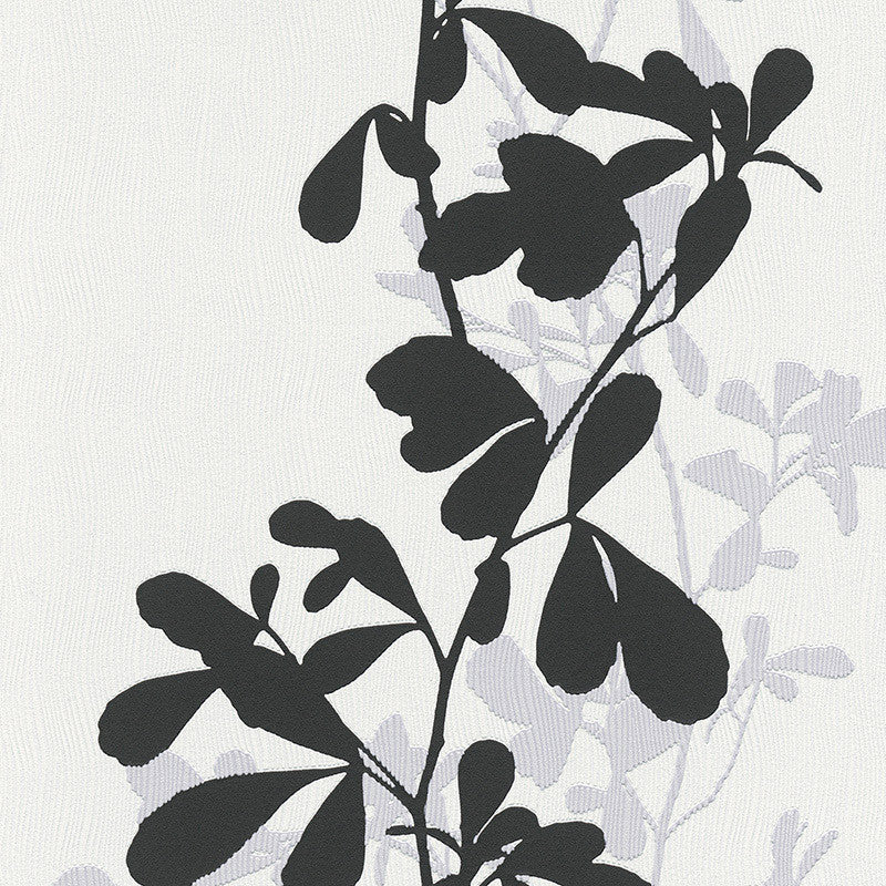 media image for Foliage Wallpaper in Black and Grey design by BD Wall 279