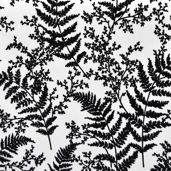 media image for Forest Fern Flock Wallpaper in Black from Magnolia Home Vol. 2 by Joanna Gaines 259