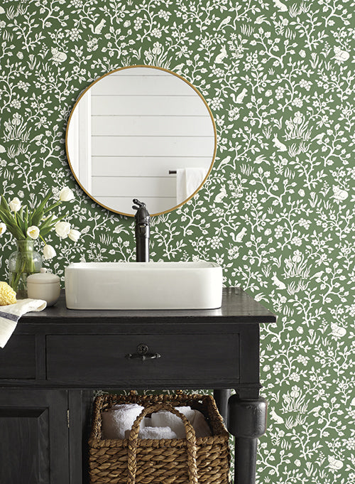 media image for Fox & Hare Wallpaper from Magnolia Home Vol. 2 by Joanna Gaines 25
