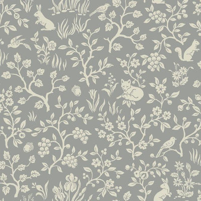 product image for Fox & Hare Wallpaper in Grey from Magnolia Home Vol. 2 by Joanna Gaines 31