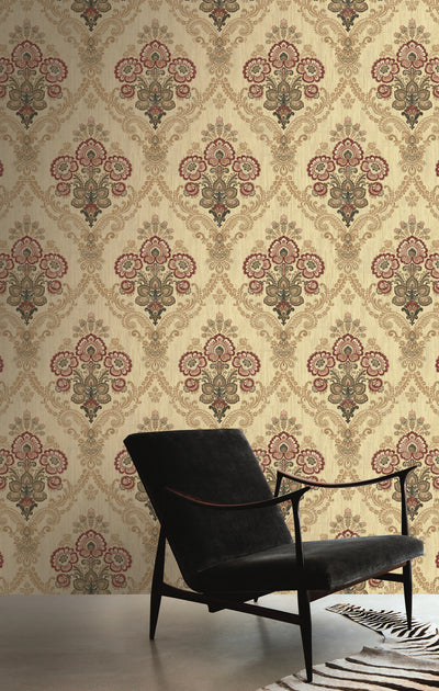 product image for Framed Imperial Bouquet Wallpaper from the Caspia Collection by Wallquest 23