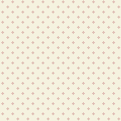 product image of sample miniature dotty flowers cream red wallpaper from the kitchen recipes collection by galerie wallcoverings 1 545