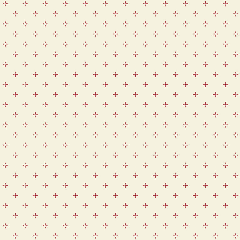 media image for sample miniature dotty flowers cream red wallpaper from the kitchen recipes collection by galerie wallcoverings 1 256