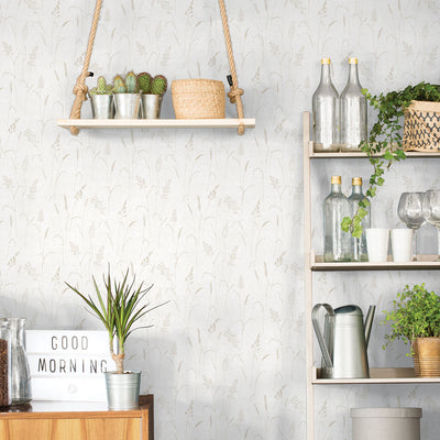 product image for Meadow Grass Cream Wallpaper from the Kitchen Recipes Collection by Galerie Wallcoverings 25