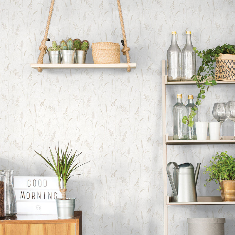 media image for Meadow Grass Cream Wallpaper from the Kitchen Recipes Collection by Galerie Wallcoverings 23