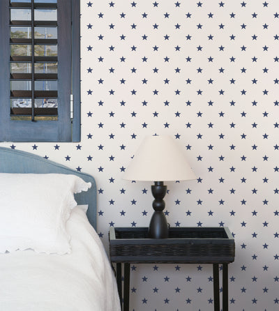 product image for Deauville Stars White/Navy Wallpaper from the Deauville 2 Collection by Galerie Wallcoverings 61