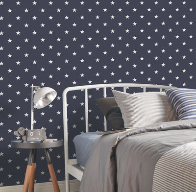 product image for Deauville Stars Navy Wallpaper from the Deauville 2 Collection by Galerie Wallcoverings 16