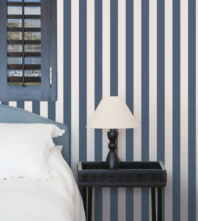 product image for Regency Stripe Marine Wallpaper from the Deauville 2 Collection by Galerie Wallcoverings 68