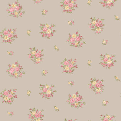 product image of Sample Floral Bunch Wallpaper in Red 565