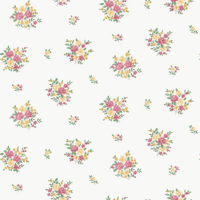 product image of Floral Bunch Wallpaper in Yellow/Gold 524