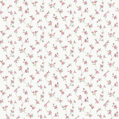 product image of Petite Floral Trail Wallpaper in Red 540