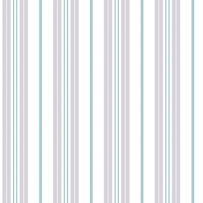 product image of Two Colour Stripe Green/Grey Wallpaper from the Deauville 2 Collection by Galerie Wallcoverings 576