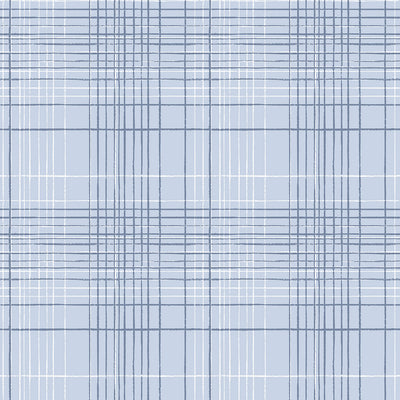 product image for Plaid Sky/Navy Wallpaper from the Deauville 2 Collection by Galerie Wallcoverings 1