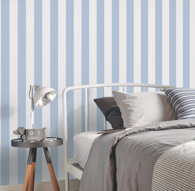 product image for Regency Stripe Sky Wallpaper from the Deauville 2 Collection by Galerie Wallcoverings 6